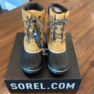 New Sorel Slimpack Lace ll - Waterproof. Elk,Black Sz 9